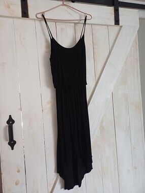 Silver Icing Black High Low Dress